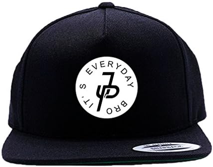 Graphic teez Apparel It's Every Day Bro Team 10 White Logo Black Cap Hat One Size Snapback Team Ten