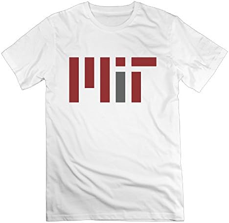 SLIAT Men's Mit Logo Massachusetts Institute Of Technology Tshirts White