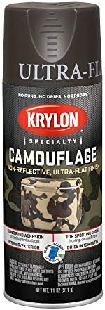 Krylon Camouflage Paint Ultra Flat Brown 11 Oz