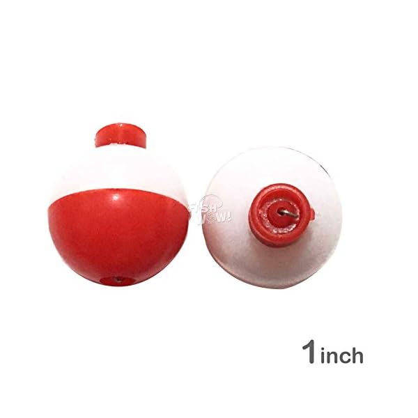50pcs-Fish-WOW-1-Fishing-float-Snap-On-Round-Floats-Push-Button-Float-Bobbers-Red-White