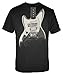 FEA Men's Nirvana Guitar Image Discharge Men's Lightweight T-Shirt,Black,Large