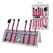 MODA Beautiful Eyes 7 pc Makeup Brush Flip Kit, Pink