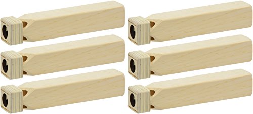 Plain Train Whistle - 6 Pack - Made in USA