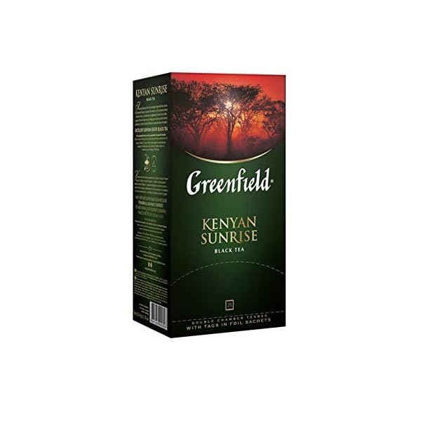 GREENFIELD KENYAN SUNRISE | 25 TEE BEUTEL | Schwarztee | Klassischer Schwarzer Tee | FrÃ¼hstÃ¼ck | Kenia | Antioxidants rich | Black Tea, Kenya | 50g – Bild 5