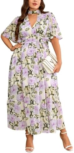 kiyonna wildflower embroidered dress Kiyonna Women's Wildflower Embroidered Floral Mesh Dress