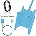 KingAcc Compatible for Fitbit Alta HR Charger 2-Pack 3.3ft/1m Replacement USB Charging Cable Cradle Dock Adapter for Fitbit Alta HR Fitness Wristband Smart Fitness Watch (Blue)