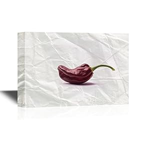 Simple Chili Pepper - Canvas Wall Art - Gallery Wrap Modern Home Art | Ready to Hang - 12x18 inches