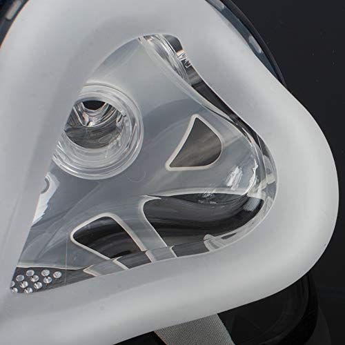 Denshine Adjustable Full Face Mask with Headgear for Sleep (L (100~115mm))