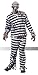 California Costumes Men's Jailbird Costume, White/Black Stripe, X-Large