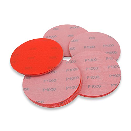 5 Inch 1000 Grit Hook and Loop Wet / Dry Auto Body Film Sanding Discs , 50 Pack