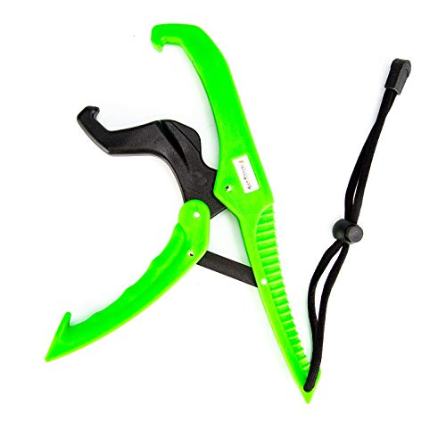 KOTTO Fishing Tool Set 200pcs Split Ring Lure Tackle Connector with Fishing Pliers Portable 9 Inches Fishing Lip Gripper and 3 Inches Tippet Spool Holder with Carrying Bag