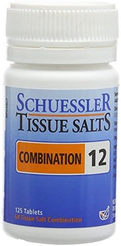 Schuessler Combination 12 Tissue Salts Tablets 125 Tablets (Pack of 6)