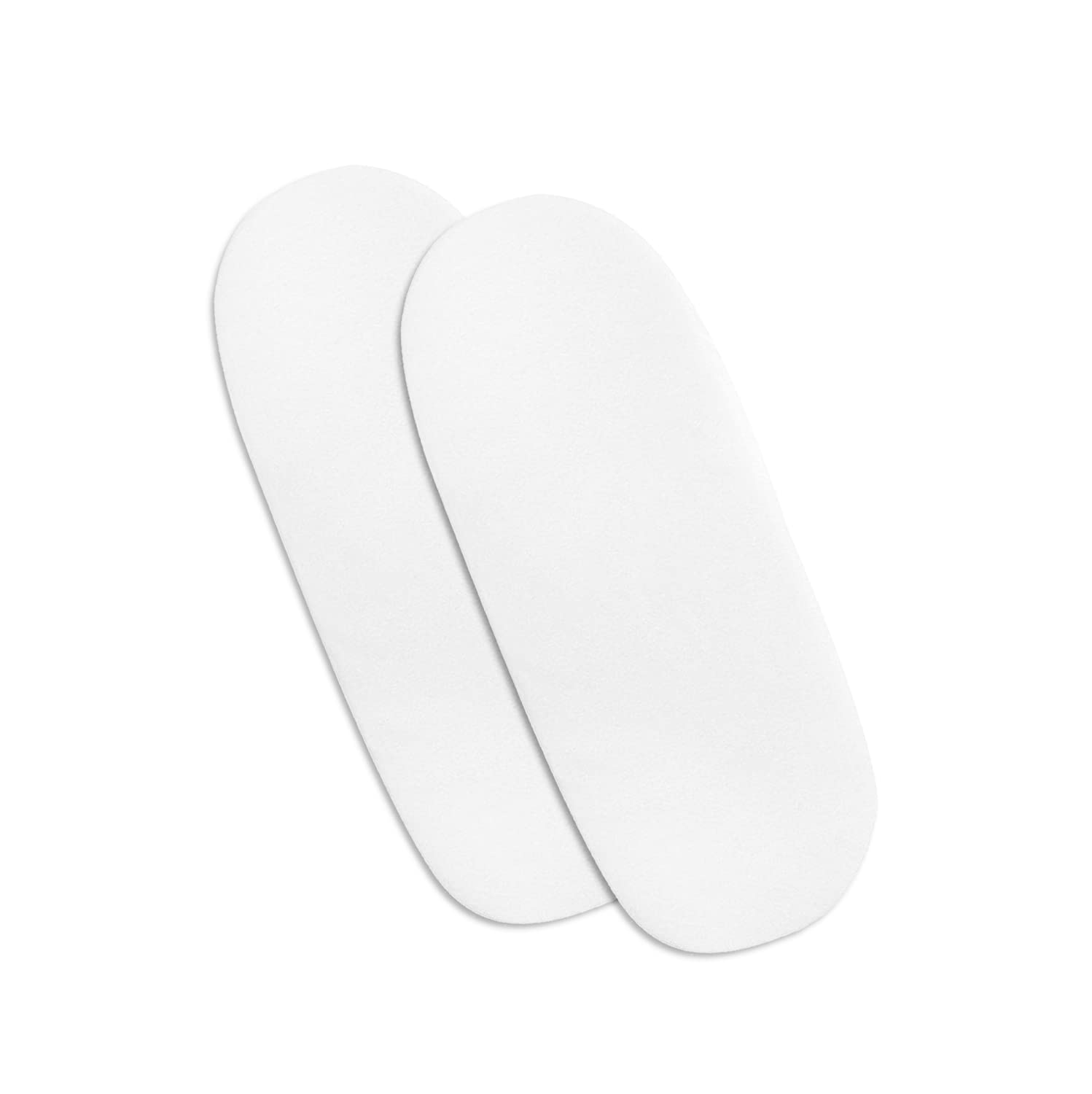 Hajran Linen – 100% Pure Cotton Pack of 2 Moses Basket Fitted Sheets | High Thread Count Fabric, Soft & Durable (White, 73-76 x 28-30 cm) — image 1