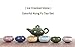 Longpro Rainbow Colors Ice Cracked Glaze Kung Fu Tea Sets (Cups with fish)