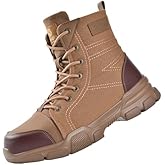 SUADEX Steel Toe Boots for Men Women Indestructible Non Slip Comfortable Work Boot Safety Construction Shoes