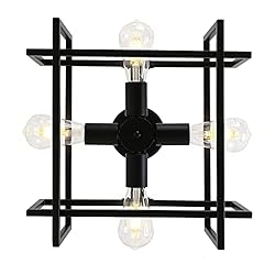 Minyuco Black Ceiling Light Fixtures - 4-Light