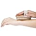 Wooden Shower Body Brush with Boar Bristle Made by Mira with Detachable Hand Grip Handle, Perfect for Dry Skin Brushing, Shower and Bath, an Essential for Cellulite Reduction, Skin Exfoliation (Wood)