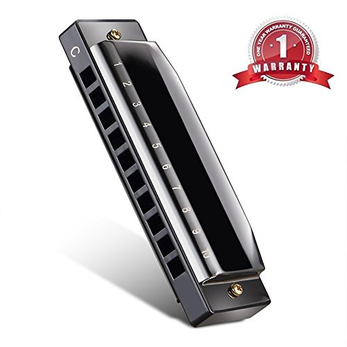 Harmonica [one year warranty], standard 10 hole diatoni…