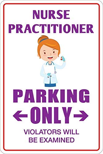 Amazon Com Pinksoft Nurse Practitioner Parking Only 100 Aluminum