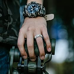 ThunderFit Silicone Wedding Ring Unisex, Laser