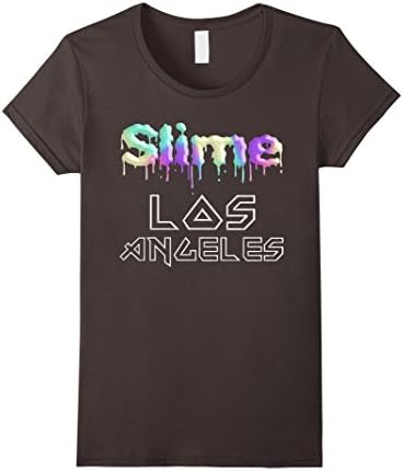 Women's Slime Los Angles Gooey Pastel Dripping T-Shirt XL Asphalt