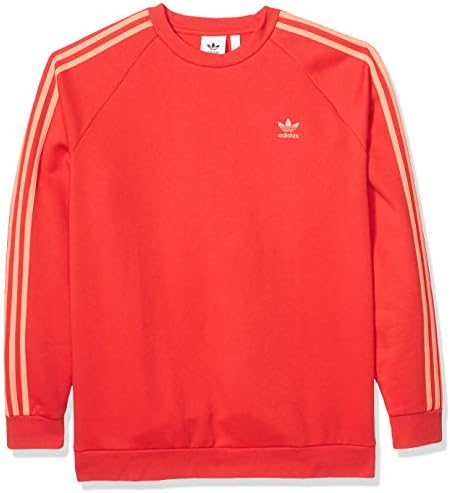 adidas 3 stripes crew fleece
