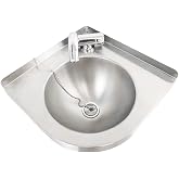 Triangular Stainless Steel Sink,Bathroom Sink Wall Mount Corner Small Sink,Corner Sink Mini Vanity Space Kitchen Sink Basin for Kitchen Bathroom Lavatory, Single Bowl Sink (with Faucet GR-S088)