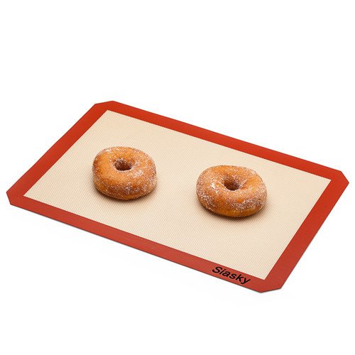 2Pcs Premium 16” X 12” Silicone Non Stick Baking Mats, Siasky Non Toxic Heat Resistant and FDA Approved Baking Sheets, Non Stick Silicon Liner for Bake Pans & Pastry Rolling - Thumbnail 6