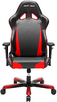 Amazon.com: DXRacer OH/TS29/NR Tank Series Black and Red Gaming Chair -  Includes 2 Free Cushions: Furniture &amp; Decor