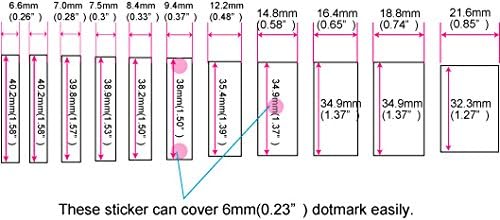 Inlaystickers Fret Markers for Guitars & Bass - Jazz Bass Blocks - Black Pearl, FB-101J-BP - Image 4