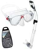 Cressi Marea and Combo Set with Carry Bag, Made in Italy