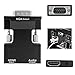 HUACAM HDMI to VGA Adapter/Converter 1080P HDMI Female to VGA Male Converter Adapter Dongle 3.5mm Stereo Audio Cable- for TVs, Computers, Laptops, Gaming Consoles, Blu-ray DVD Players & More