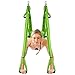 Amzdeal Aerial Yoga Flying Yoga Swing Trapeze Aerial Hammock Sling Inversion Tool for Gym Home Fitness Exercise Green