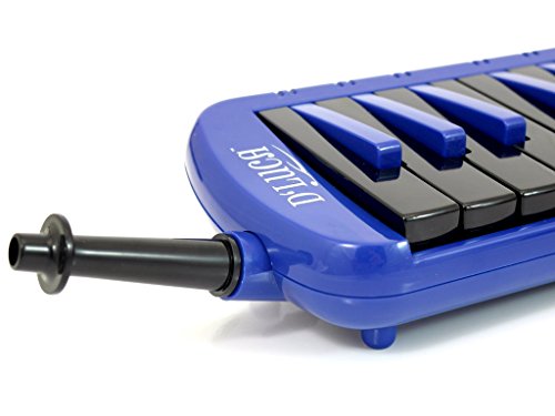 D'Luca M37-EVA-BL Blue 37 Key Jungle Melodica with EVA Carrying Case