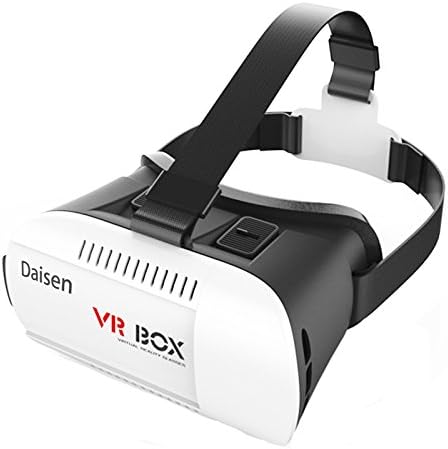 Daisen-tech 2016 New 3D VR Virtual Reality Headset 3D Glasses VR BOX for iPhone6/SamsungGalaxy/ ios Android smartphone(white+Black)