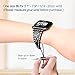 KIMILAR Bracelet Bands Bling Bands Compatible with Fitbit Versa/Versa 2 Metal Bands, Women Stainless Steel Rhinestones Replacement Strap Jewelry Bracelet Wristbands with Adjustable Lock