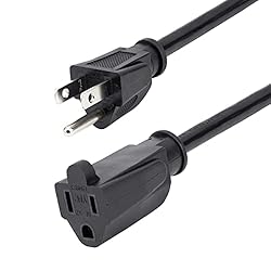 StarTech.com 25ft (7.6m) Power Extension Cord, NEMA