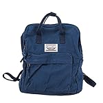 LuckyZ Womens Casual Style Lightweight Canvas Backpack School Bag Travel Daypack Medium Handbag Purse www.denim.fit