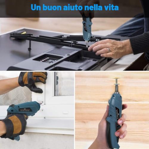 HANMATEK Rechargeable Cordless Screwdriver Set with Straight and Pistol Style, Powerful Electric Screwdriver, Small Screwdriver Guns