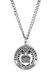 Sterling Silver Saint Michael Protect Me Military Medal, 3/4 Inch (US Air Force)