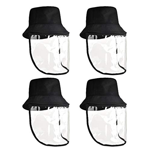 HomeDecTime 4x Outdoor Bucket Hat Anglerhut mit Gesichtsschutzschirm, Wasserdicht – Bild 4