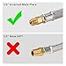 SHINESTAR 12-Inch RV Propane Hose for Camper, RV Propane Pigtail Hose for 2 Stage Auto-Changeover Regulator, 1/4