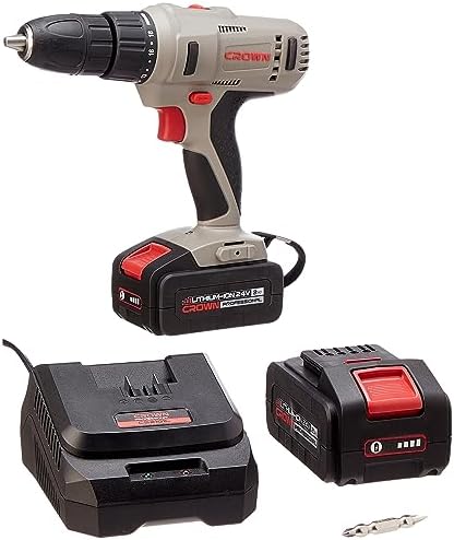 crown-cordless-drill-sredrier-2xbattery-13mm-2-speed-24-0-li-ion-2-0ah