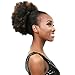 GLAM21USA Afro Puff Drawstring Ponytail Retro Kinky Curly Ponytail Wig Clip in Bun Hair Piece for Black Women Synthetic Hair Extension (MEDIUM, 2 (Dark Brown))