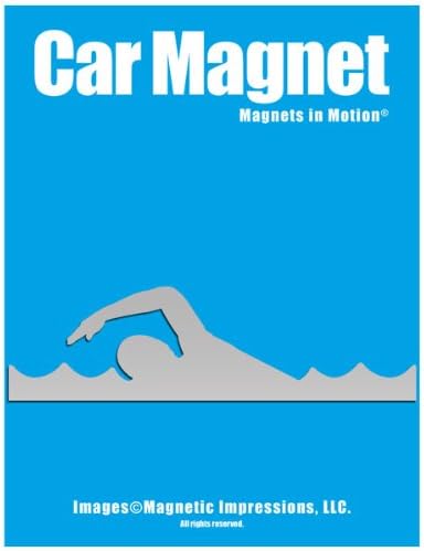 Swimmer Car Magnet Chrome
