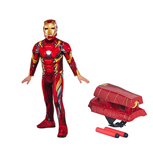 Iron Man Civil War Deluxe Child Costume with Glow Reactor and Strike Launcher