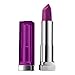 Maybelline New York Color Sensational Purple Lipstick, Satin Lipstick, Pretty in Plum, 0.15 oz