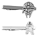 Outlander Star Wars - Millenium Falcon & R2-D2 Flat - Tiebar Tie Clasp Set of 2 Wedding Superhero Logo w/Gift Box