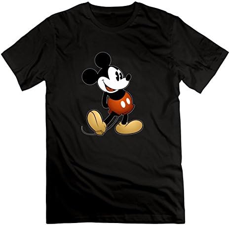 X-small Black Elegent Puzzle Mickey Mouse 11 Short Sleeves By Irviclarke - Men