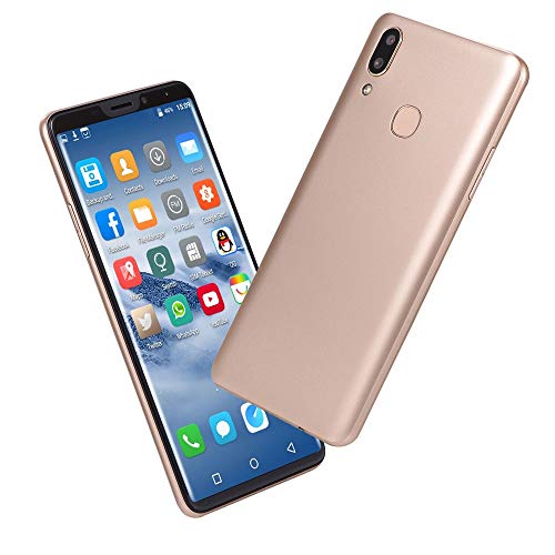 6.1 inch Dual HDCamera Smartphone Android IPS Full Screen GSM/WCDMA 16GB Touch Screen WiFi Bluetooth GPS 3G Call Mobile Phone (Gold)